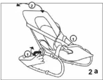 Topmark Toby T7031 - Adjusng the backrest (g.2a/2b) - 1