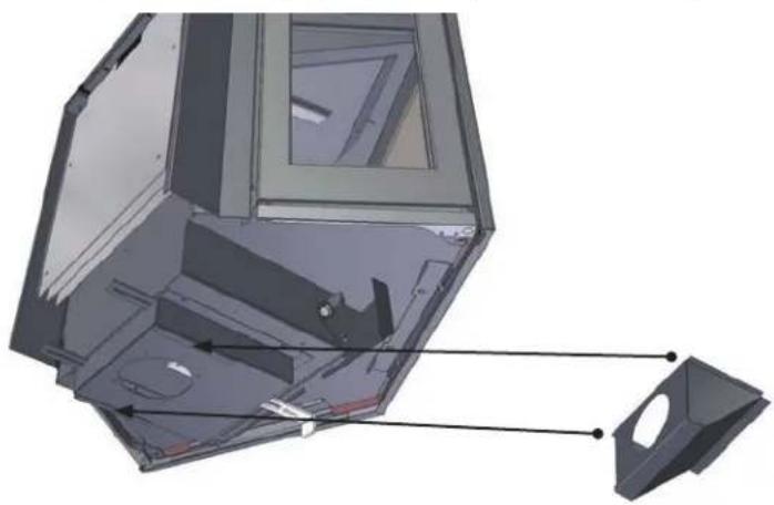 WANDERS Black Diamond Compact - Mounting the rear connection of the external air supply. - 1