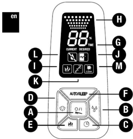 BONECO U7144 - Operation U7144 tons are pressed, the unit will no longer for seconds or sleep - 1