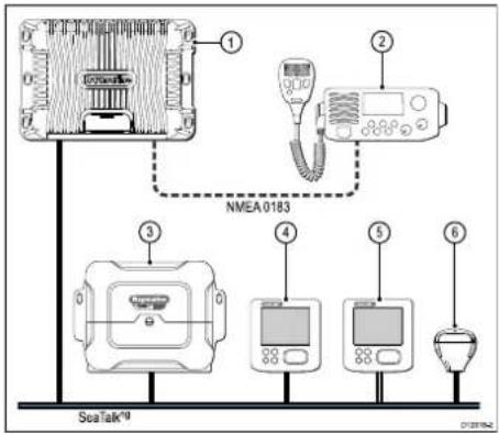 RAYMARINE RS130 GPS - Componentesdecabeamento SeaTalk ^ng - 2