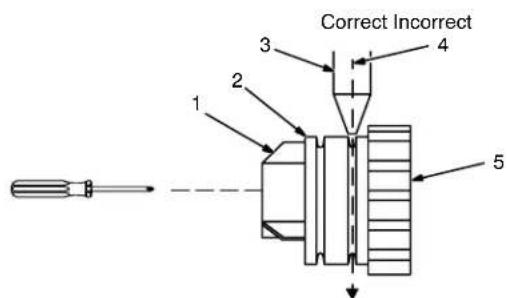 Miller Matic 251 - 6-4. Aligning Drive Rolls and Wire Guide - 2