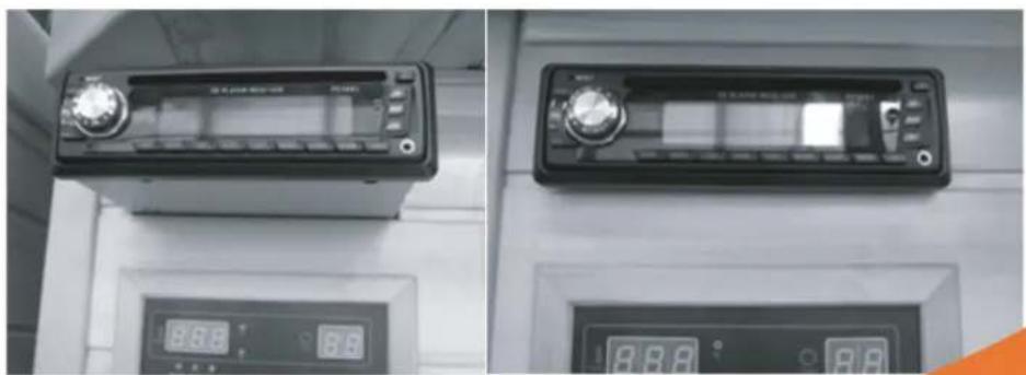 France Sauna Soleil Blanc - STEREO ET PANNEAU DE CONTROLLE - 1