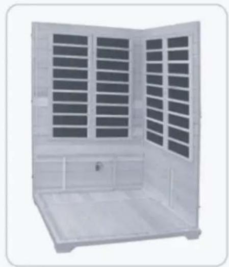 France Sauna Soleil Blanc - ASSEMBLAGE DE LA PAROI ARRÈRE - 4