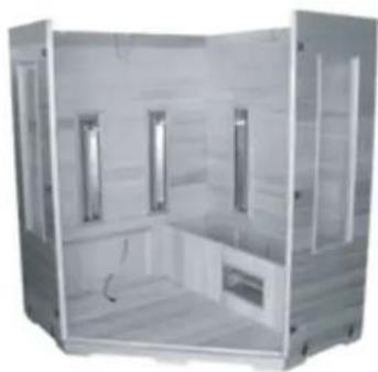 France Sauna Soleil Blanc - MODELE 4 PERSONNESSEULEMENT: - 10
