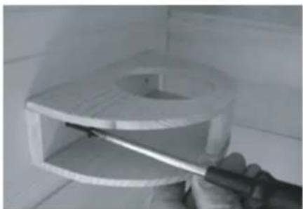 France Sauna Soleil Blanc - - INSTALLATION DU PORTE BOISSON - 1