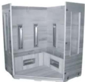 France Sauna Soleil Blanc - MODELE 4 PERSONNESSEULEMENT: - 11
