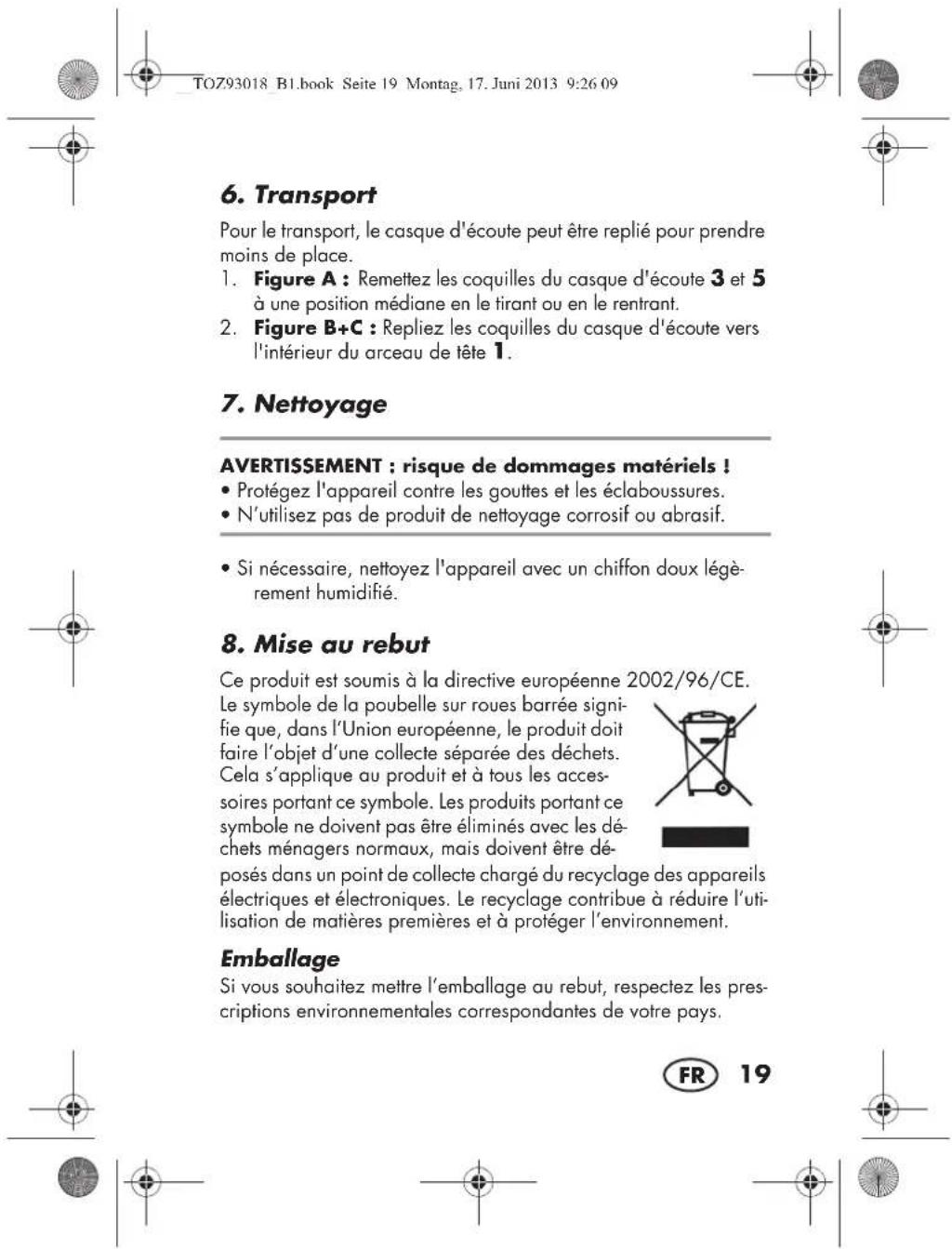 SILVERCREST SKH 60 B1 - AVERTISSEMENT: risque de dommages matériels - 3