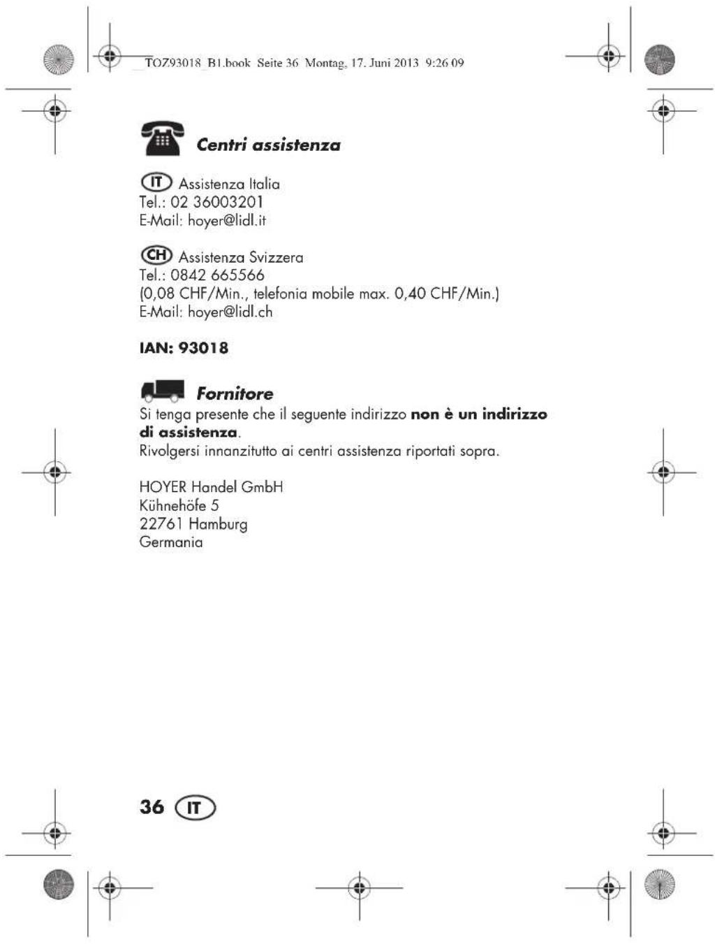 SILVERCREST SKH 60 B1 - AVVERTENZA: danni materiali! - 6