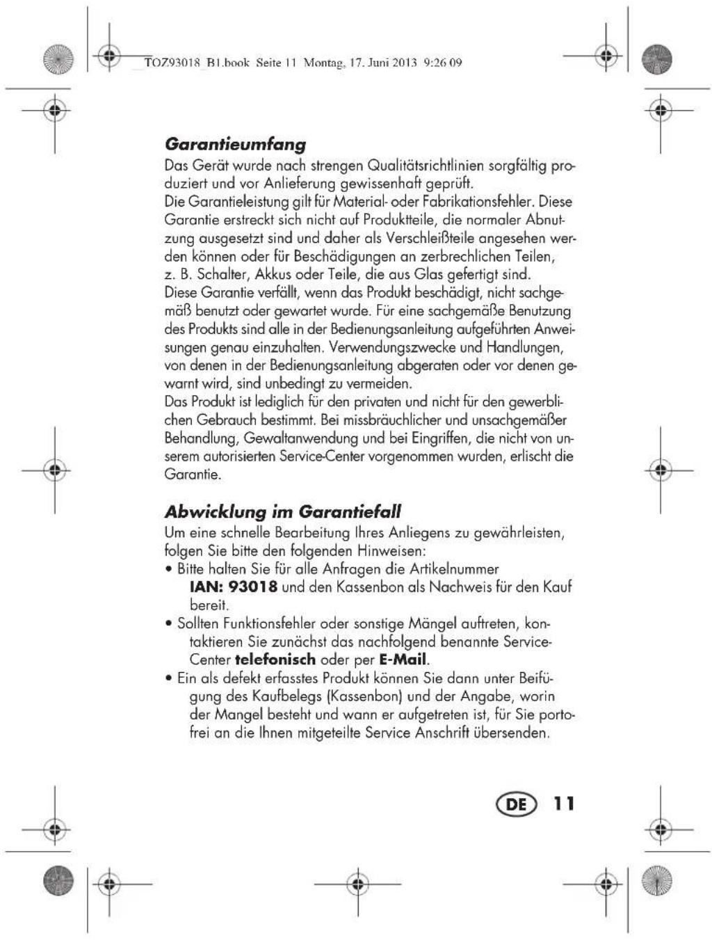 SILVERCREST SKH 60 B1 - WARNING vor Sachschaden! - 3