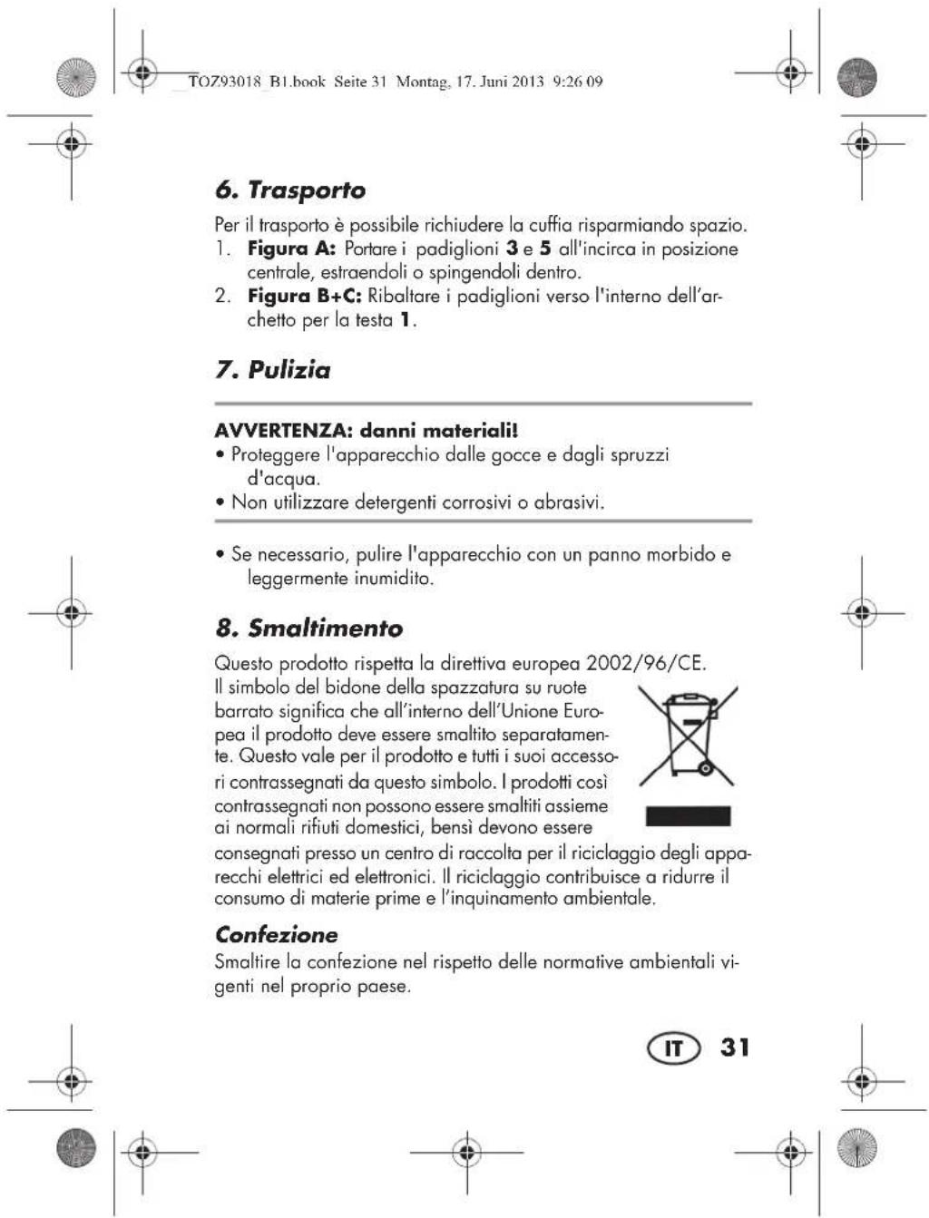 SILVERCREST SKH 60 B1 - AVVERTENZA: donne materiali - 3