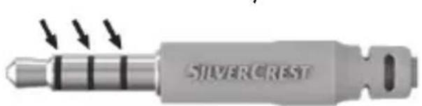 SILVERCREST SKM 40 A1 - Le câble audio à connecteurs jack - 2