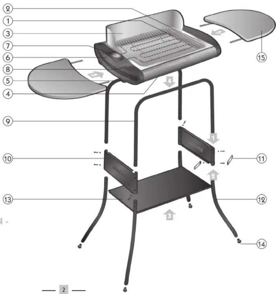Maybaum Standgrill BG 710 - -EINSETZENDERABLAGEN - 2