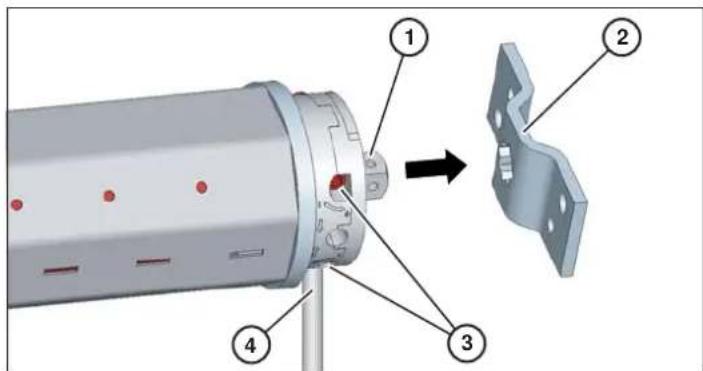 Superrollo RM10MM - Montaje del aparato en la caja de la persiana - 1