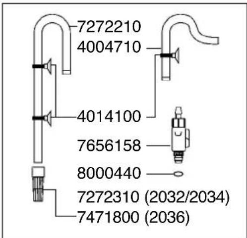 EHEIM EccoPro 130 - S-U 펌프실,볼밸브 및 셀링 링 - 5
