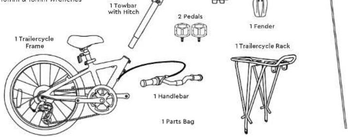 Burley Kazoo - Box Contents - 1