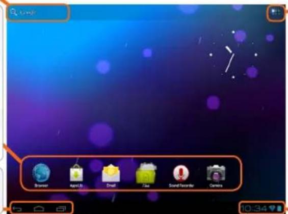 ARCHOS Arnova 7F G3 - L'interface android - 1