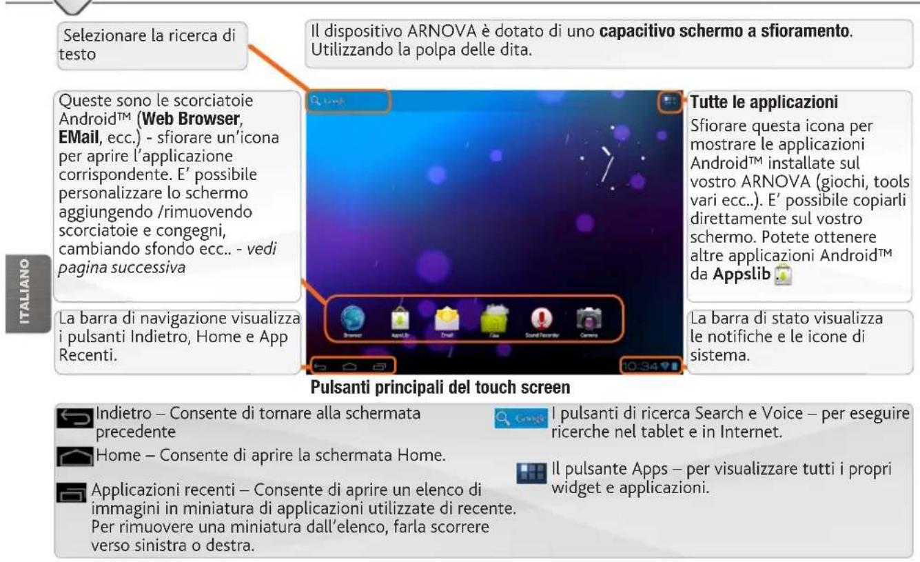 ARCHOS Arnova 7F G3 - INTERFACCIA ANDROID - 1
