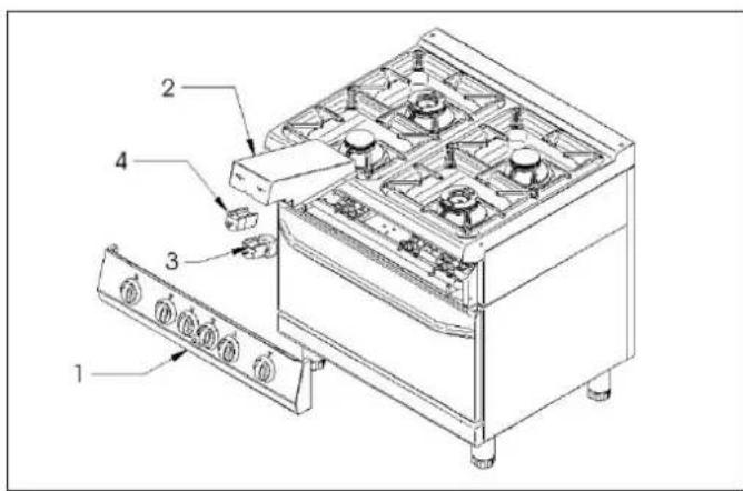 BARTSCHER 287410 - Résistances du four électrique statique et ventilé - 2