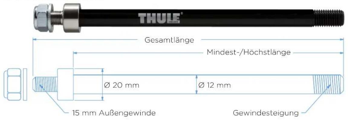THULE 20100765 - Beachten Sie folgende Informationen über ihre Steckachse: - 6