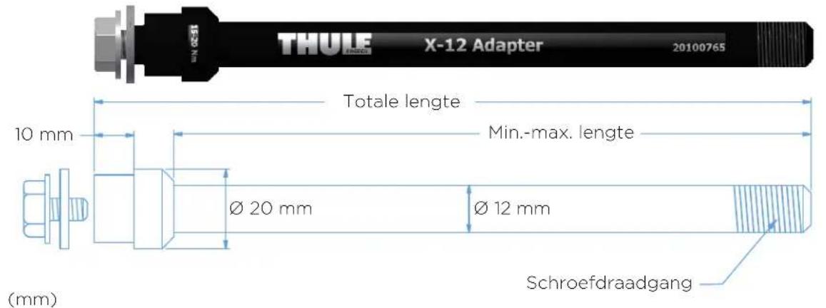 THULE 20100765 - Let bij uw steekas op de volgende zaken: - 7