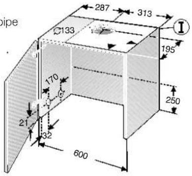 Junker JD36AB50 - Installing the one-way flap: - 2