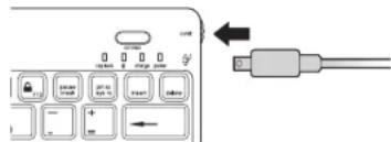 KENSINGTON KeyFolio Pro - Carga de la bateria - 1