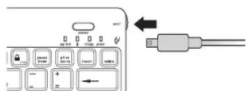 KENSINGTON KeyFolio Pro - Caricare la batteria - 1