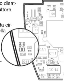 SHURE MX418DC - Cambio dell'USCITA INTERRUPTORE in azione momentanea permanente - 1