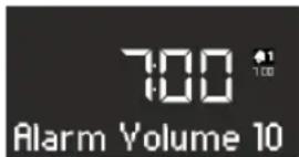 SONORO CD 2 - Impostazione del volume della sveglia - 1