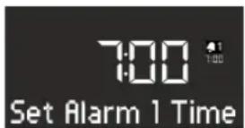 SONORO CD 2 - Setting the alarm time - 1