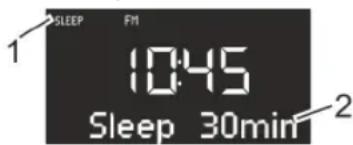 SONORO CD 2 - Zeitinterval für Sleeptimer einstellen - 1