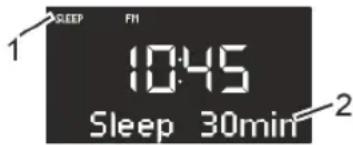 SONORO CD 2 - Tijdinterval voor sleeptimer instellen - 1
