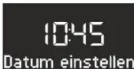 SONORO CD 2 - Datum manuell einstellen - 1