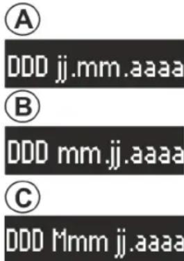 SONORO CD 2 - Réglage du format de la date - 1