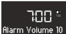 SONORO CD 2 - Setting the alarm volume - 1