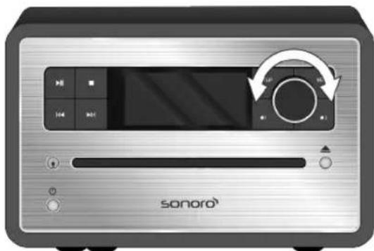 SONORO CD 2 - Lautstärke einstellen - 1