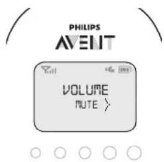 PHILIPS AVENT SCD723 - Setarea nivelului de volum - 1