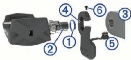 GARMIN Vector 2 - Installation de la pédale, de la rondelle de mise à niveau et du nouveau boîtier de pédale - 1