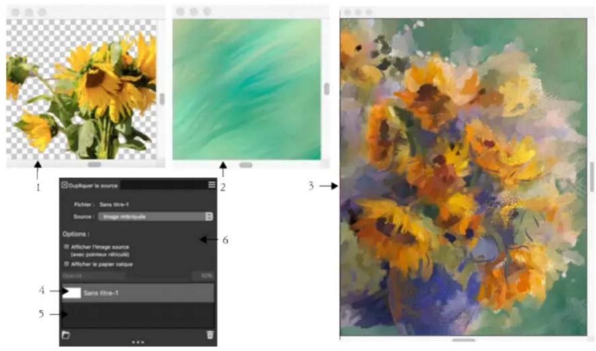 COREL Painter 2019 - Utilisation d'images imbriquées comme sources de réplique - 1