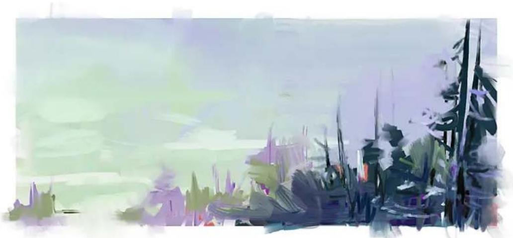COREL Painter 2019 - Délavage - 2