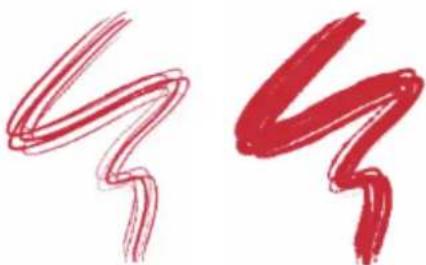 COREL Painter 2019 - Options de la zone Soies statiques - 1