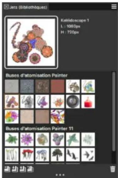 COREL Painter 2019 - Utilisation des jets - 1