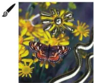 COREL Painter 2019 - Outil Métal liquide Exemple - 1
