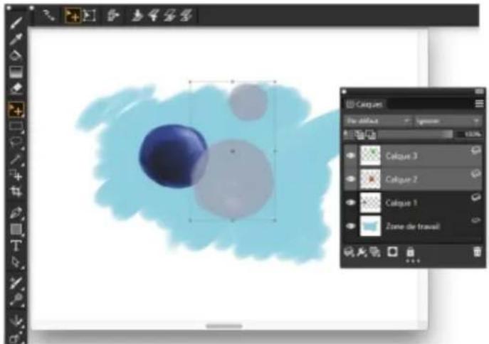 COREL Painter 2019 - Transformation de calques - 3
