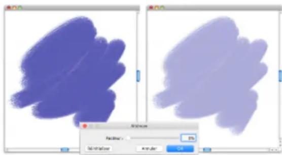 COREL Painter 2019 - Limitation, atténuation et annulation des traits - 1