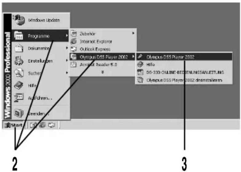 OLYMPUS DSS Player 2002 - Hinweise - 3