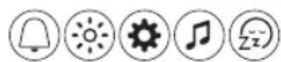 PHILIPS Somneo Sleep & Wakeup Light HF3671 - Navigazione del menu - 1
