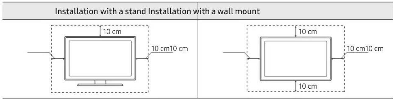 SAMSUNG UE32N4005AW - Providing proper ventilation for your TV - 1