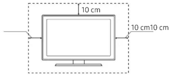 SAMSUNG UE32N4005AW - Ausreichende Belüftung Ihres Geräts - 1