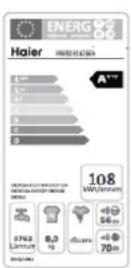 HAIER HW90B14266A - Tabela programów - 37